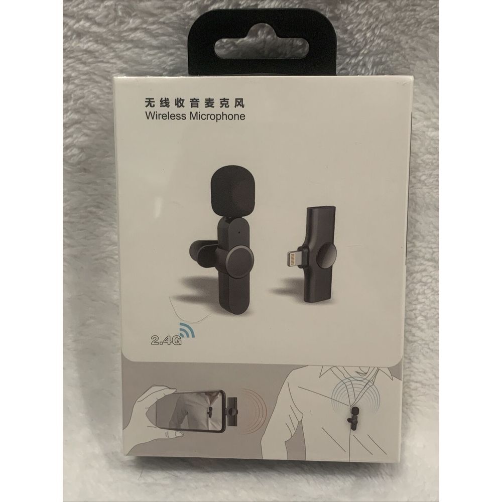 2.4GHz Lavalier Microphone Noise reduction Plug and Play iOS Mic Fit For Meeting